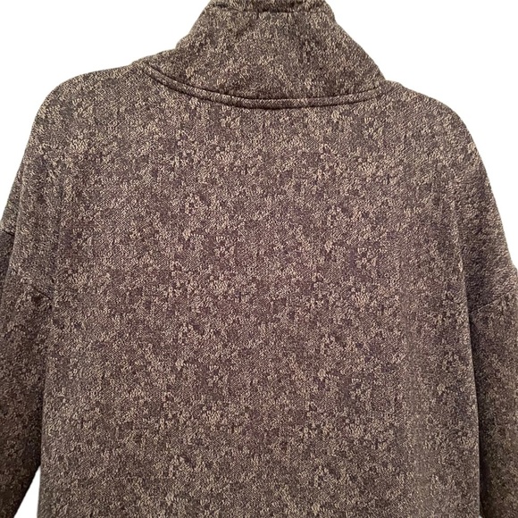 Mondetta Women’s Pullover Fleece Cowl Neck Crop Shirt  Sweatshirt size Large - Picture 6 of 9